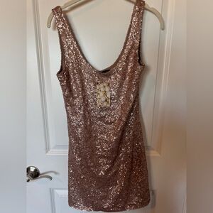 Wishlist Sparkling Rose Mini Dress